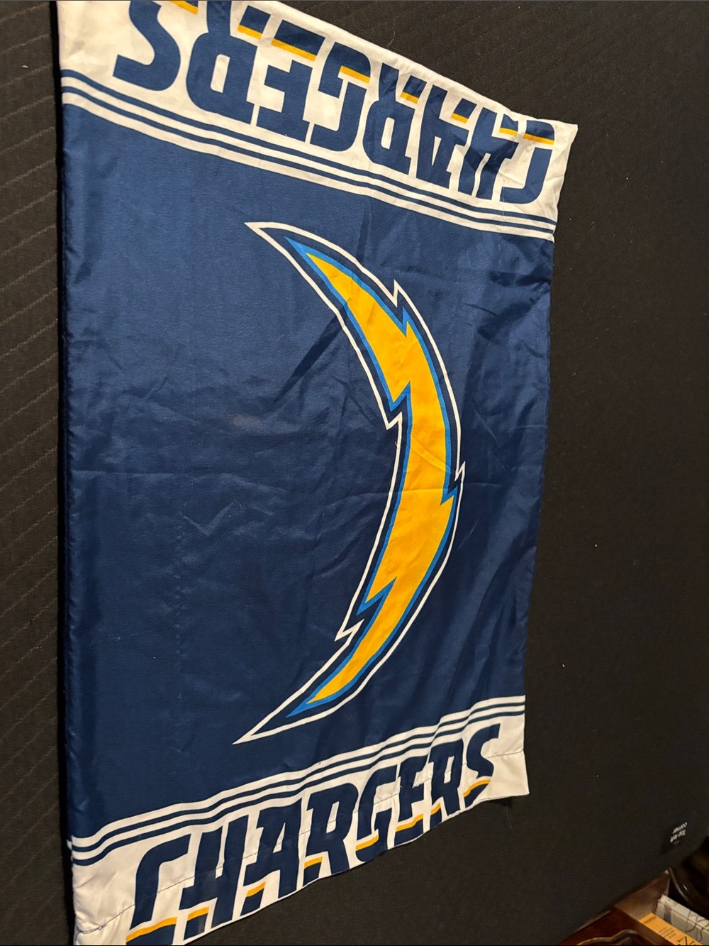 NFL Blue and Yellow Team Flag - Official Fan Home Decor pillow case